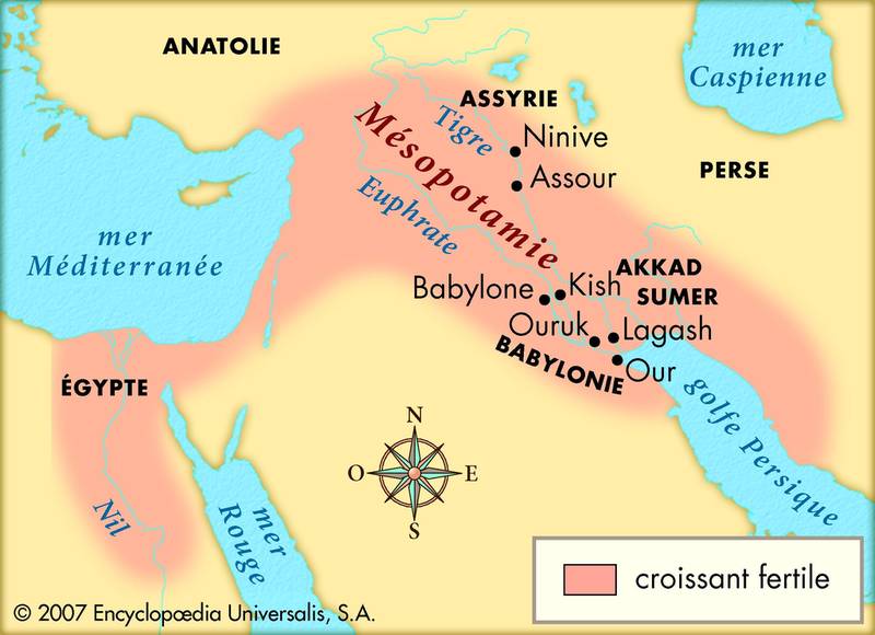asopotamie carte géographique